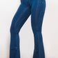 Buttoned Flare Long Jeans