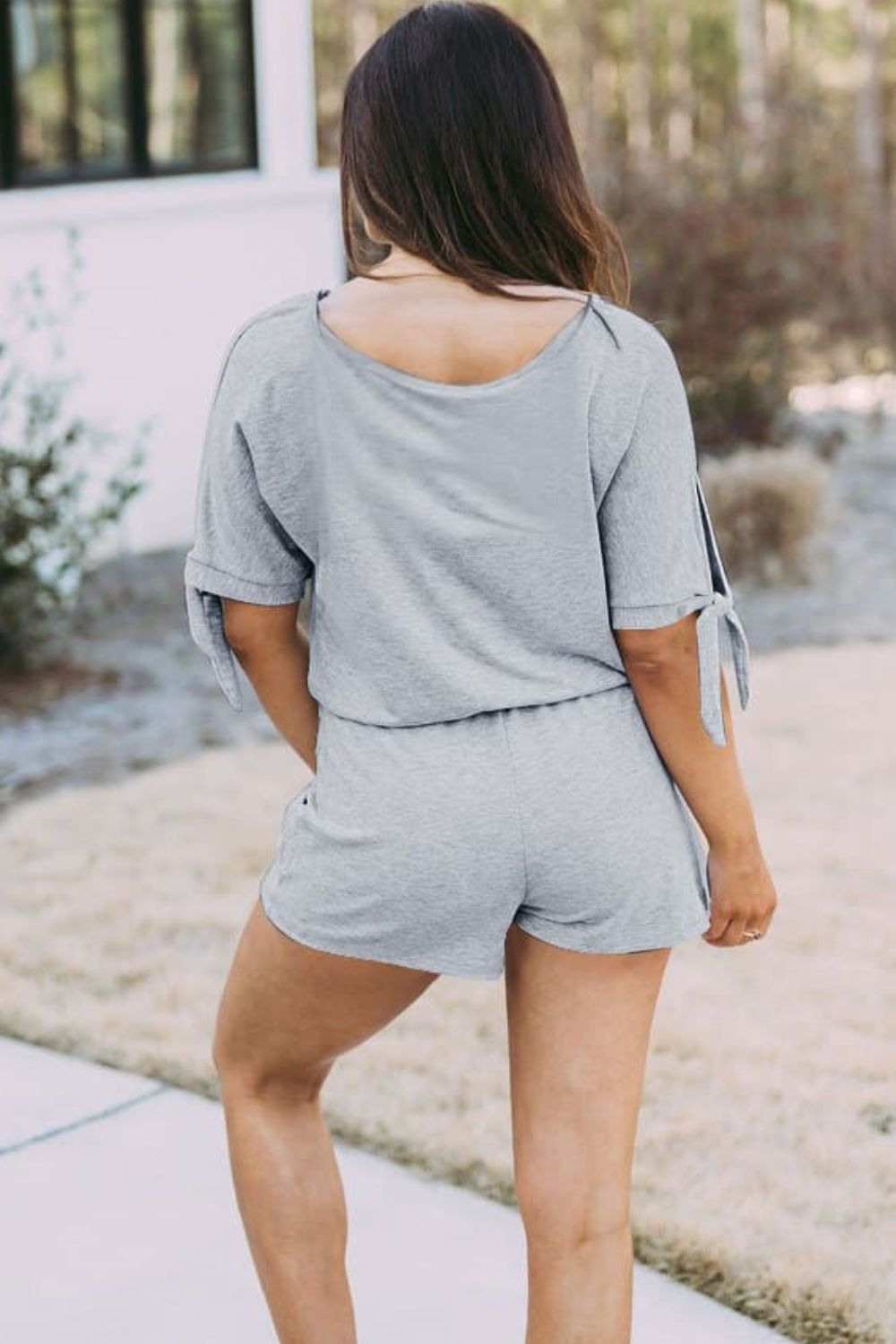 Tied Romper with Pockets