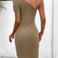 Cutout Twisted One-Shoulder Mini Dress