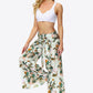 Floral Tie-Waist Tiered Culottes