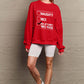 Simply Love Full Size Letter Graphic Long Sleeve Sweatshirt