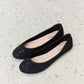 Forever Link Rhinestone Ballet Flats in Black