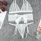 Lace Lingerie Three-Piece Set