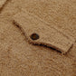 Plush Button Down Collared Jacket