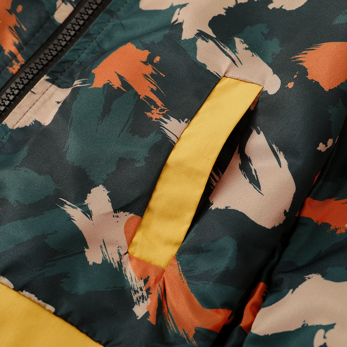 Boys Abstract Print Zip Up Jacket