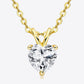 1 Carat Moissanite Heart-Shaped Pendant Necklace