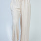 White Birch Finding Myself Full Size Striped Knit Pants in Cream
