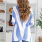 Color Block  Drop Shoulder Sweater