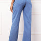 Full Size Raw Hem Wide Leg Jeans