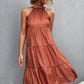 Grecian Tiered Sleeveless Dress