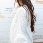 Tassel Tie Eyelet Babydoll Blouse