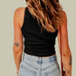 Ribbed Sleeveless Cropped Tank