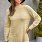 Crewneck High-Low Sweater
