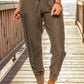 Drawstring Elastic Waist Pocket Joggers