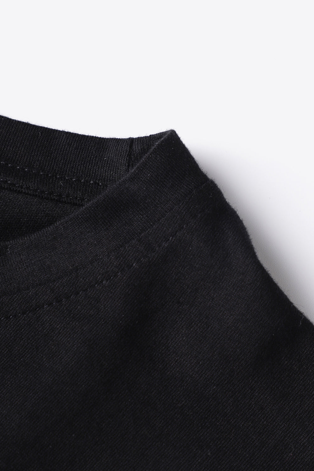 Slogan Graphic Round Neck Short Sleeve Tee