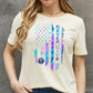 Simply Love Full Size NEVER GIVE UP Graphic Cotton Tee