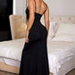 Spaghetti Strap Side Split Maxi Dress