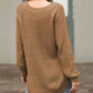 Round Neck Ribbed Knit Top
