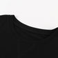 Color Block Side Slit Round Neck T-Shirt