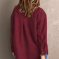 Suede Snap Front Dropped Shoulder Jacket