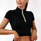 Half Zip Short Sleeve Sports Top