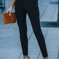 Zipper Ankle High Waist Skinny Pants