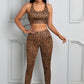 Printed Sports Bra and Leggings Set