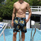 Full Size Printed Drawstring Waist Swim Trunks