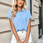 Button Front Short Sleeve Shirt