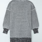 Heathered Open Front Longline Cardigan