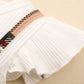 Girls Plaid Bow Detail Ribbed Dress