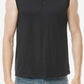 Buttoned Notched Neck Tank
