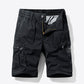Graphic Drawstring Waist Cargo Shorts