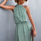 Floral Tied Sleeveless Mini Dress