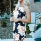 Peony Print Sleeveless Dress