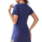Heart Graphic Lace Trim Night Dress