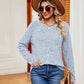 Heathered Round Neck Top