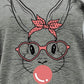 Easter Bunny Graphic Round Neck T-Shirt