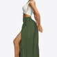 Smocked Split Wide Leg Long Pants