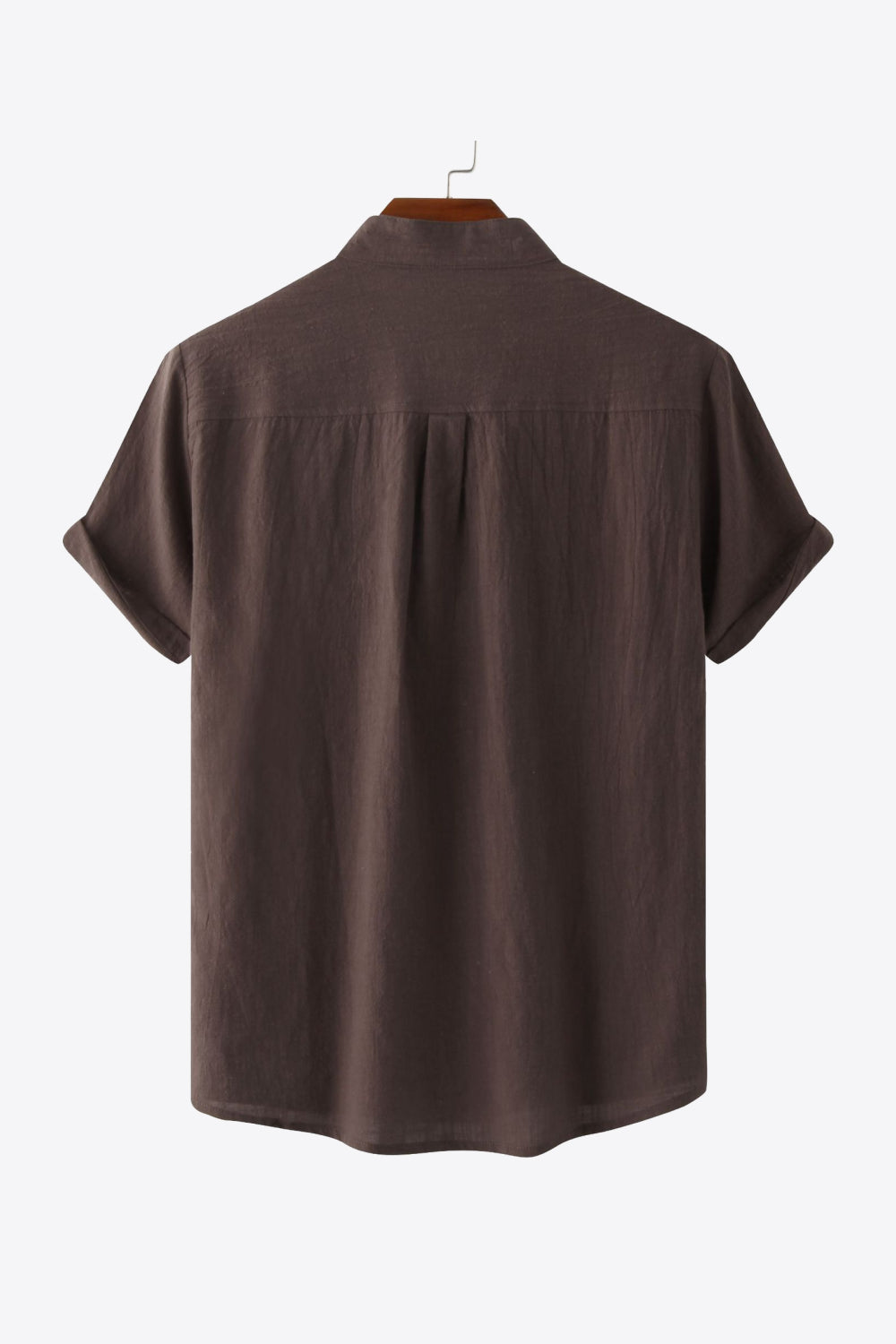 Textured Half-Button Top