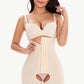 Full Size Hook-and-Eye Lace Trim Shaping Bodysuit