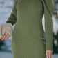 Ribbed Tie-Back Sweater Dress