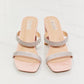 MMShoes Leave A Little Sparkle Rhinestone Block Heel Sandal in Pink