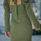 Ribbed Tie-Back Sweater Dress