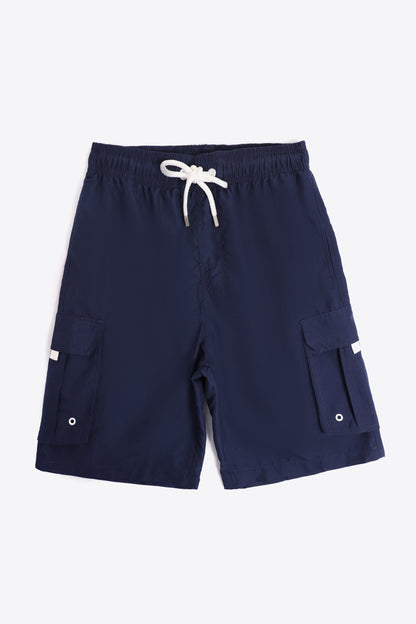 Drawstring Waist Cargo Shorts