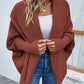 Dolman Sleeve Open Front Cardigan