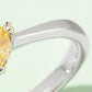 1 Carat Moissanite 925 Sterling Silver Solitaire Ring