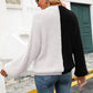 Contrast Button-Front V-Neck Cardigan