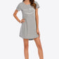 Animal Graphic Round Neck T-Shirt Dress