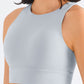 Crewneck Crisscross Back Sports Tank